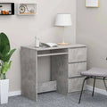 Concrete Gray Chipboard Desk V416223