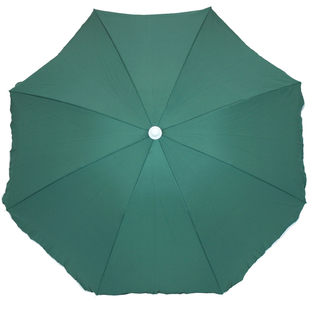 Sage Green Steel Beach Umbrella with Tilt Function C1932