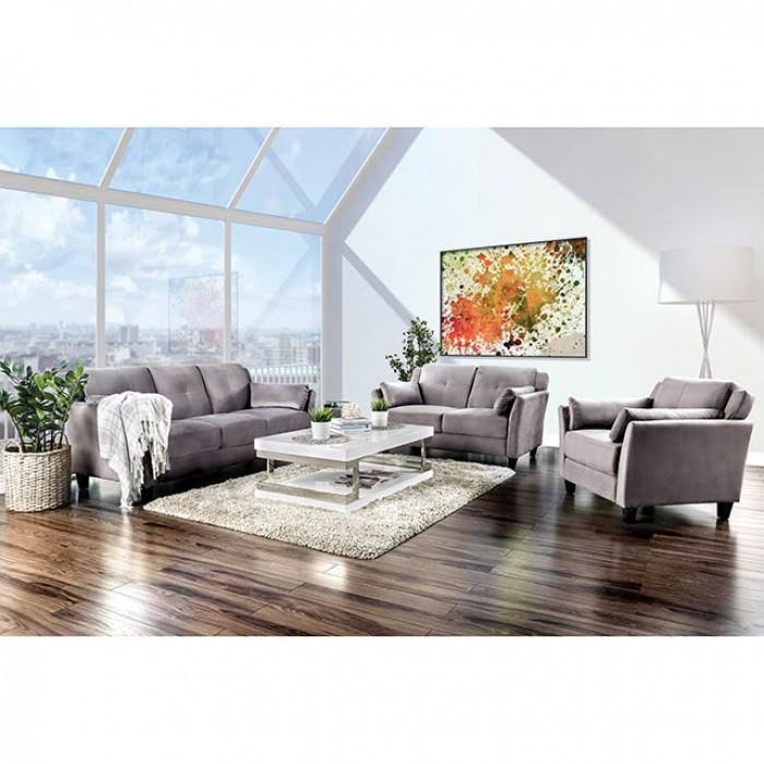 Gray Loveseat Q63998