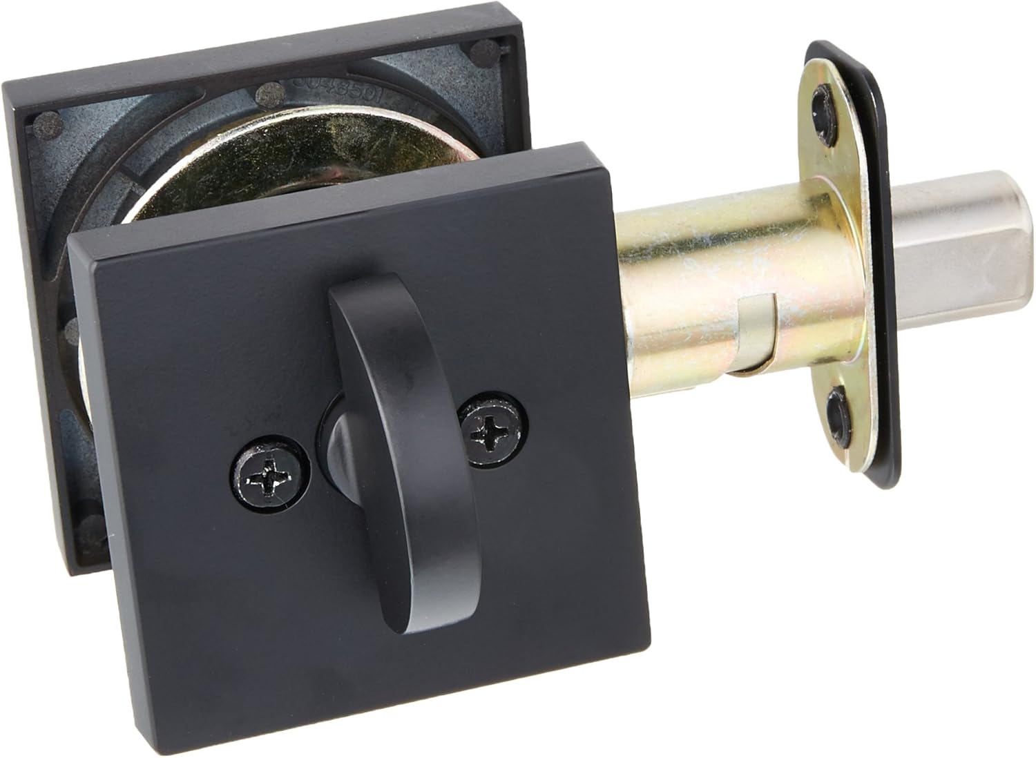 Iron Black Single Cylinder Deadbolt Pack of 2 Q753