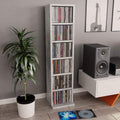 Concrete Gray Media Storage Tower Cabinet, Pack of 2 C9145