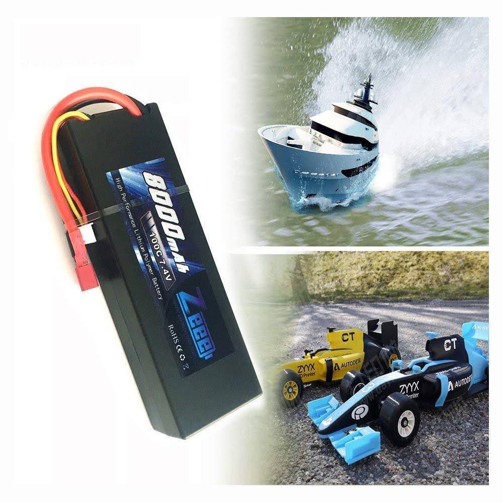 Lipo Battery 7.4V 8000mAh Hard Case with Deans T Plug C786