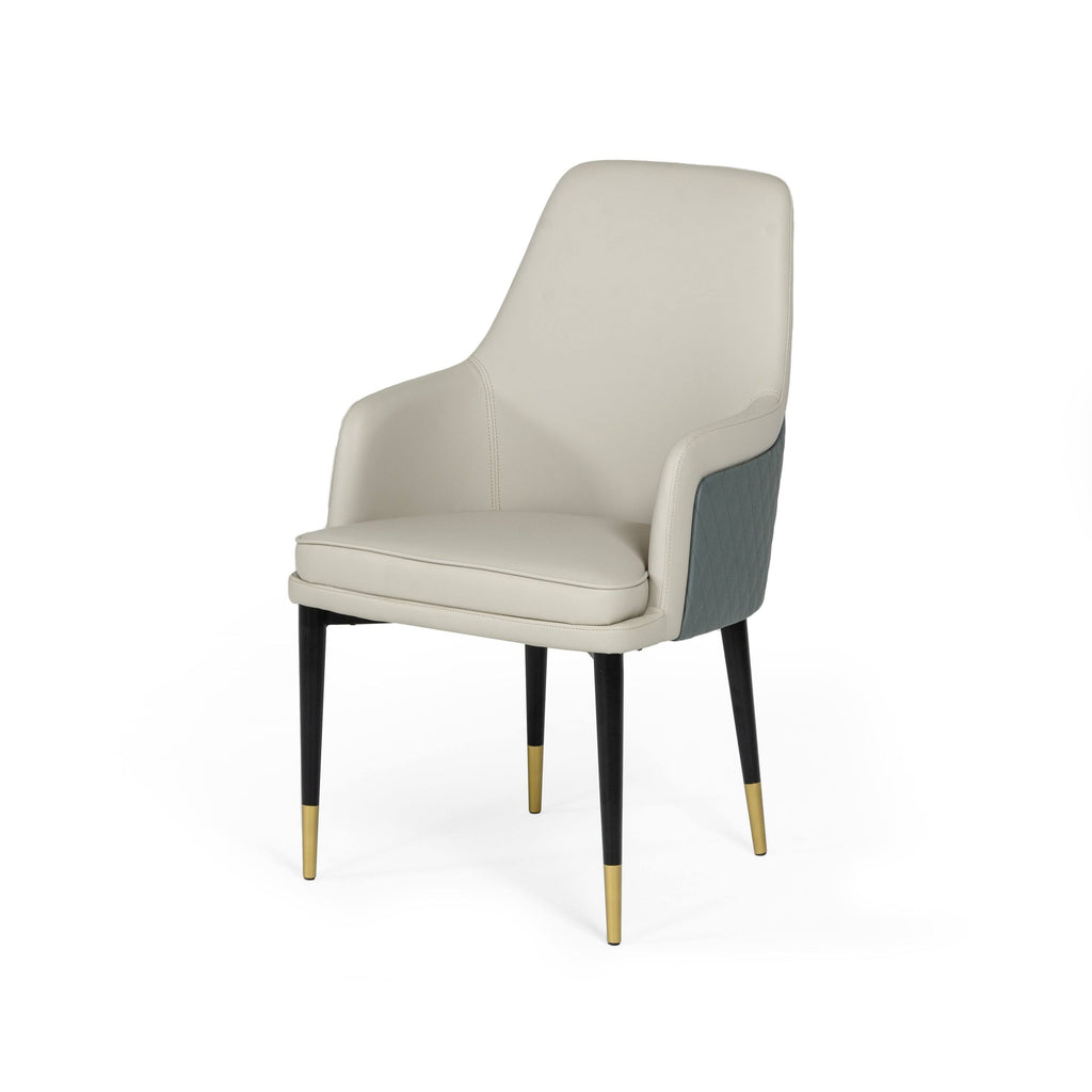 White & Grey Dining Chair B6810