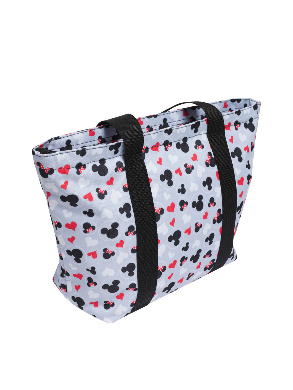 Gray Red White Zip Tote Bag A775