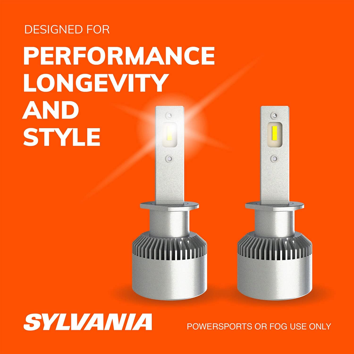 H1 LED Powersport Headlight Bulbs - 2 Pack K20655