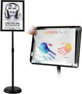Black Aluminum Snap Open Frame Sign Poster Stand V1286