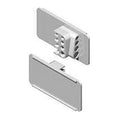 3 Label Holders (Case of 100) D72196
