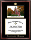 14x22 x 17x22 Gold Embossed Diploma Frame with Campus Images Lithograph U546332