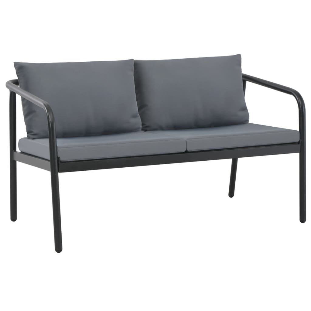 Gray 2 Seater Patio Sofa with Cushions M69282