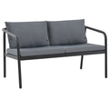 Gray 2 Seater Patio Sofa with Cushions M69282