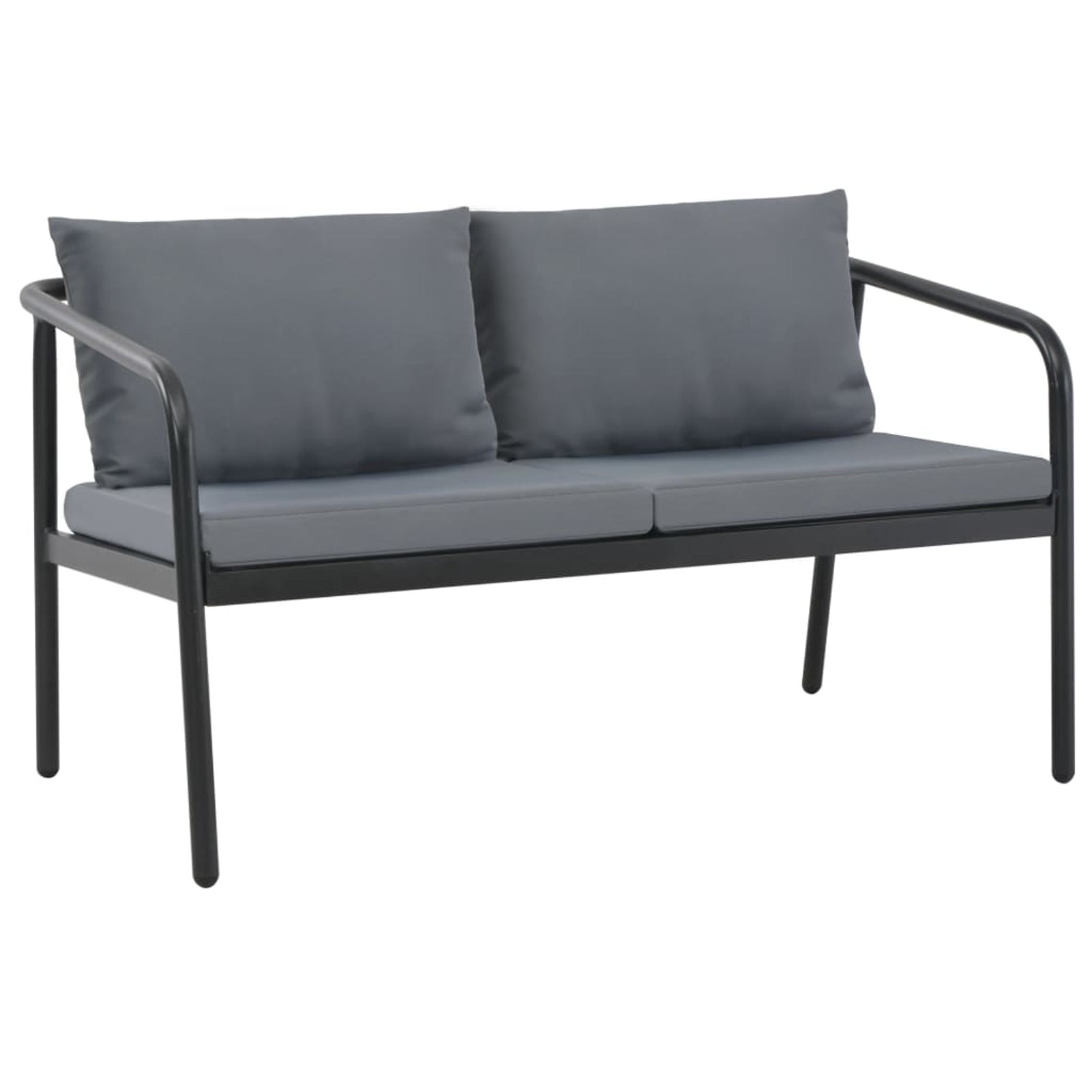 Gray 2 Seater Patio Sofa with Cushions M69282