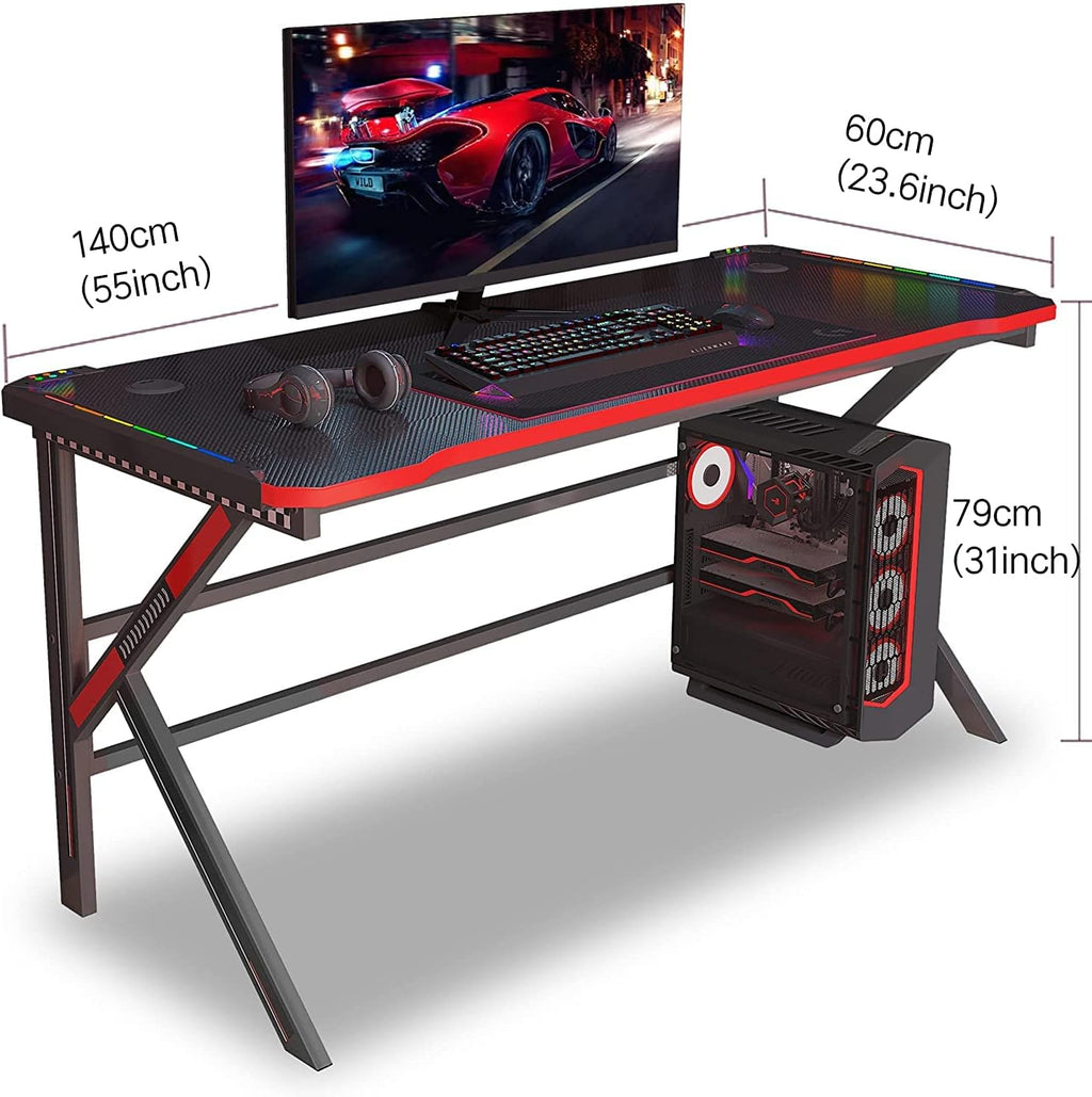 Carbon Fiber Surface Gaming Desk G11620