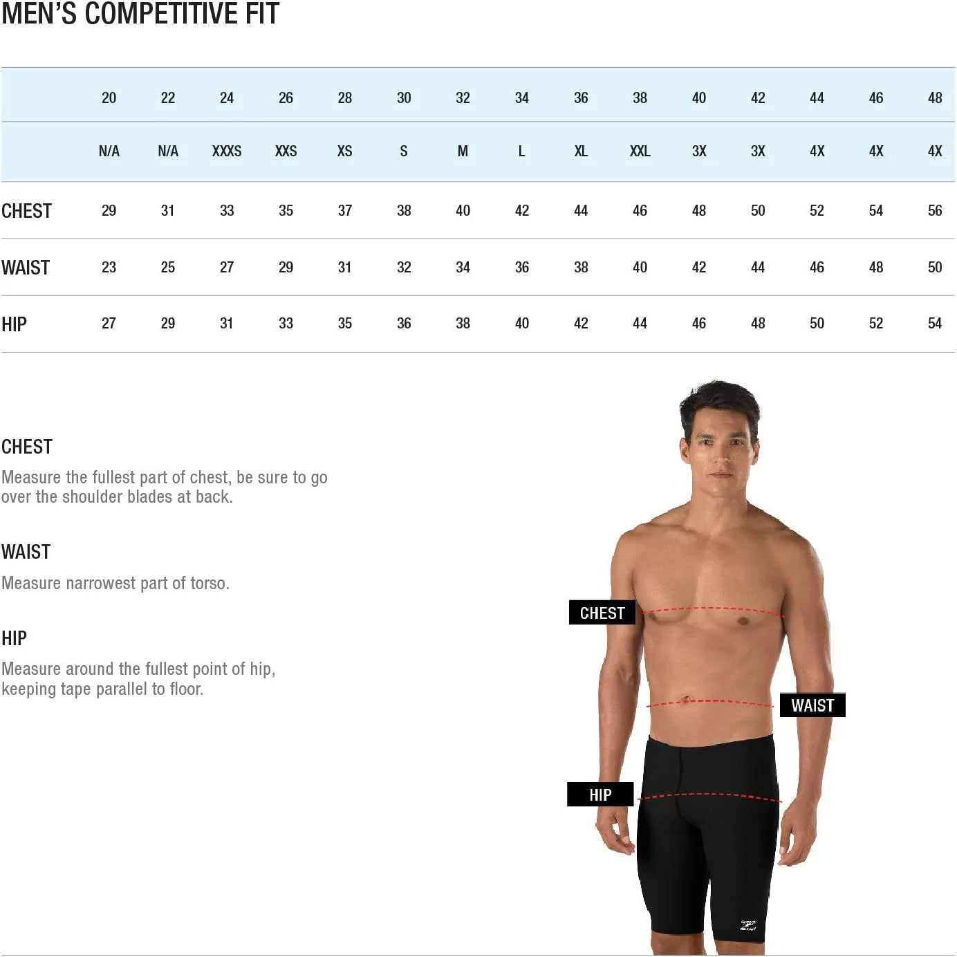Speedo Black 38 Waist Swim Trunk N50313