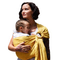 Extra-Soft Bamboo and Linen Fabric Lightweight Ring Sling Baby Carrier L5697