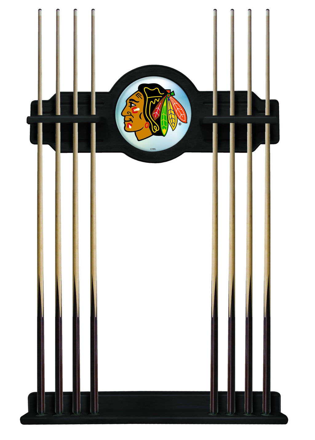 Black Finish Cue Rack Q915