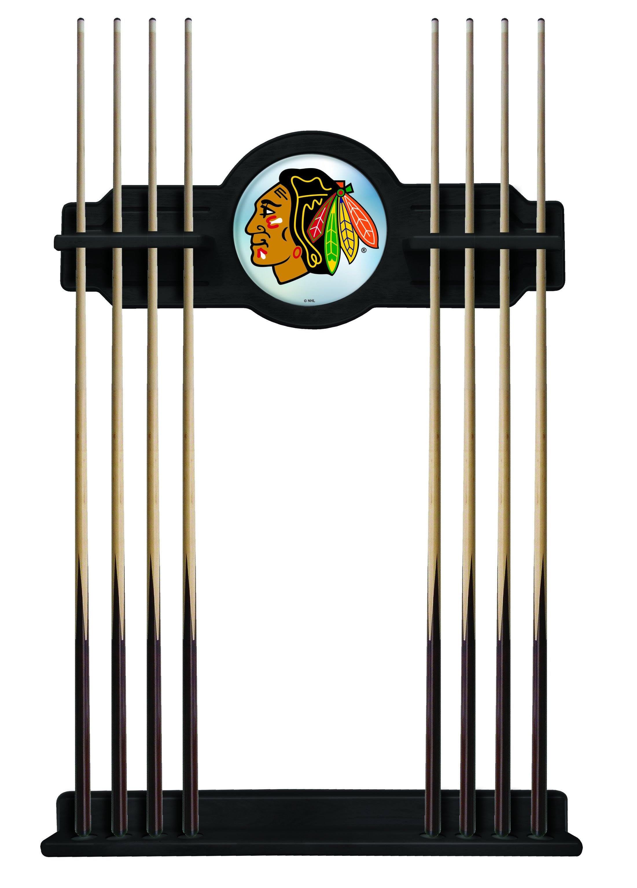 Black Finish Cue Rack Q915