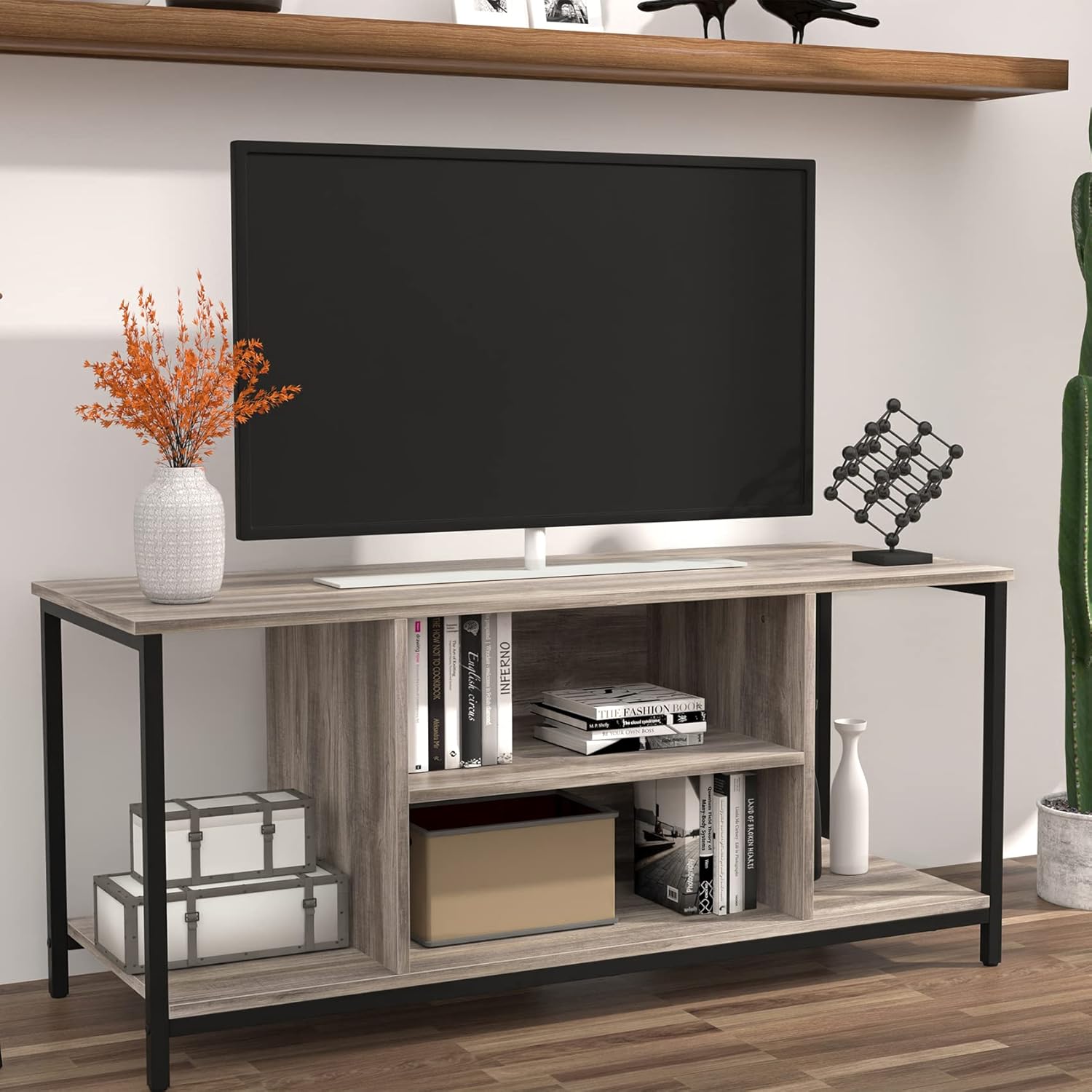 Gray 2 Tier TV Stand for 55 inch TV N3051
