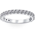 1 ct Diamond Wedding Ring 14k White Gold X2267