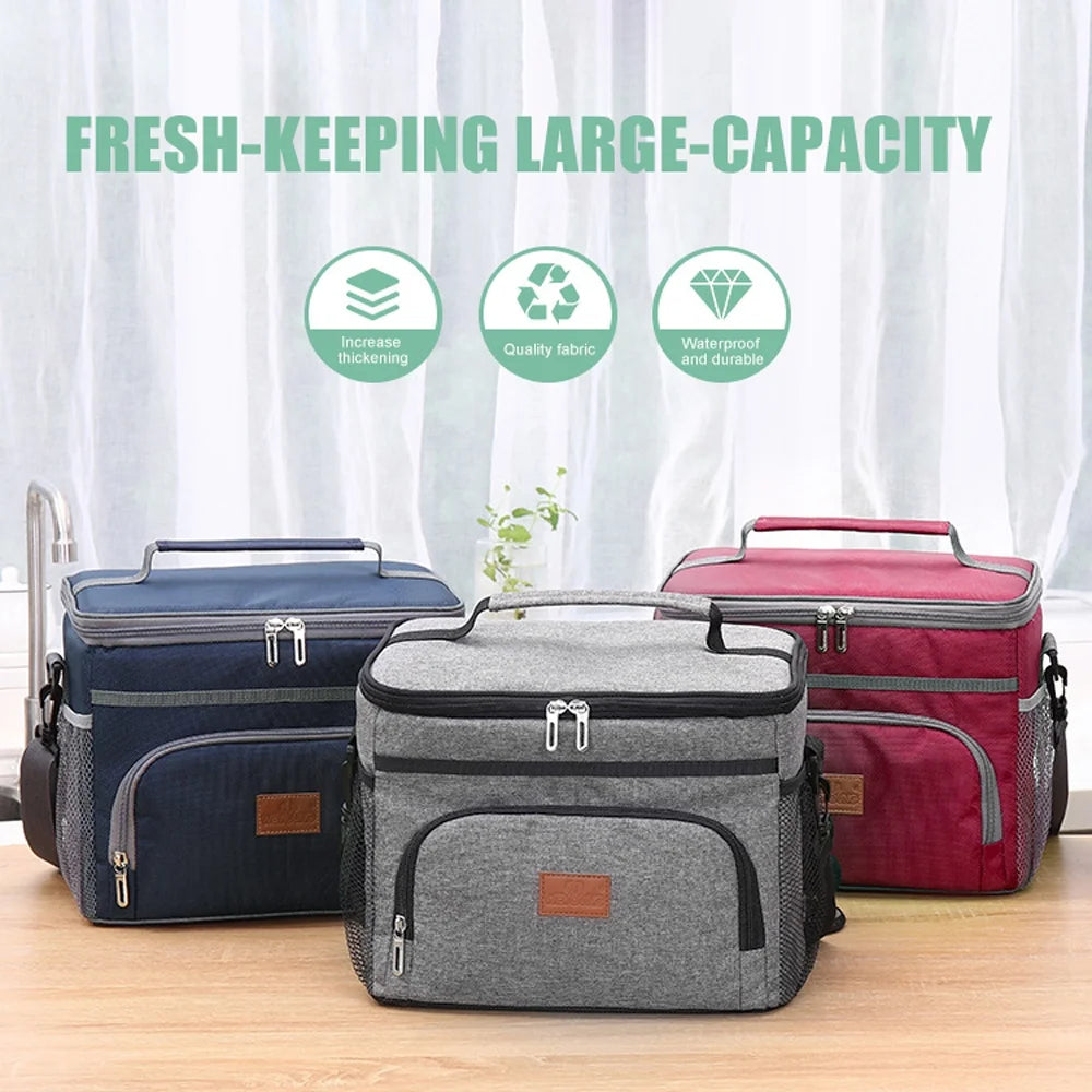 16L Insulated Lunch Bag with Shoulder Bag S346