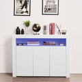 High Gloss Wooden Sideboard Storage Cabinet with LED Light K803