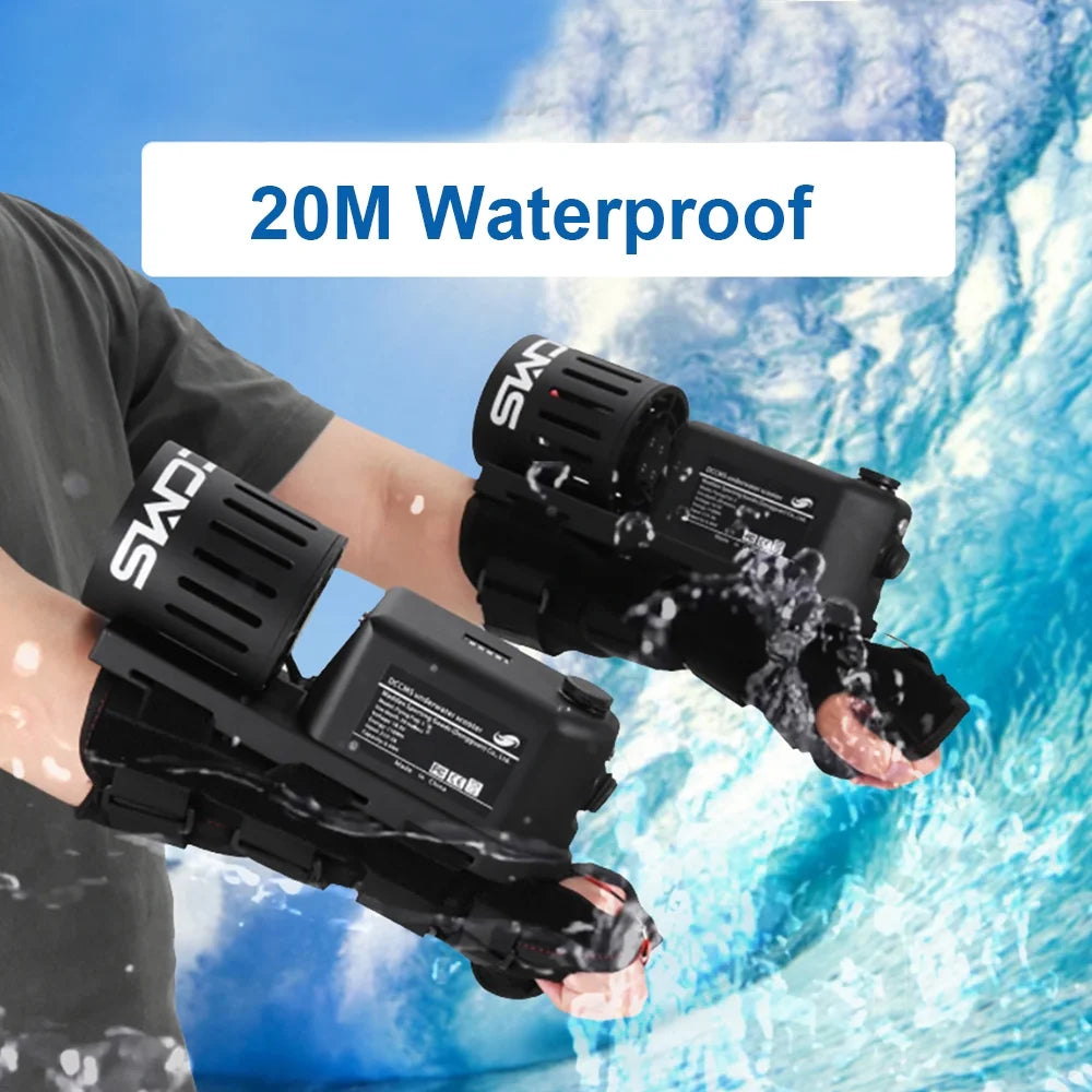 2pcs Electric Underwater Scooters 20M Waterproof C7208