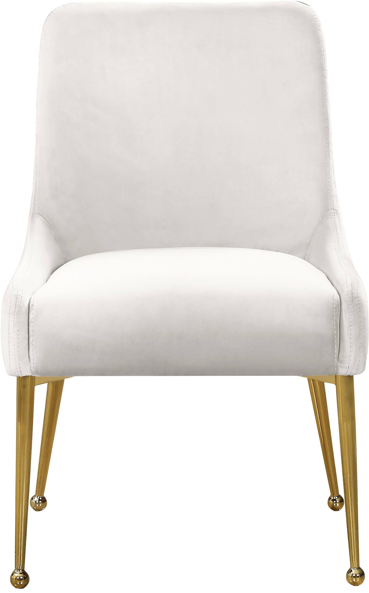 Cream Velvet Dining Chair Set of 2 K398117
