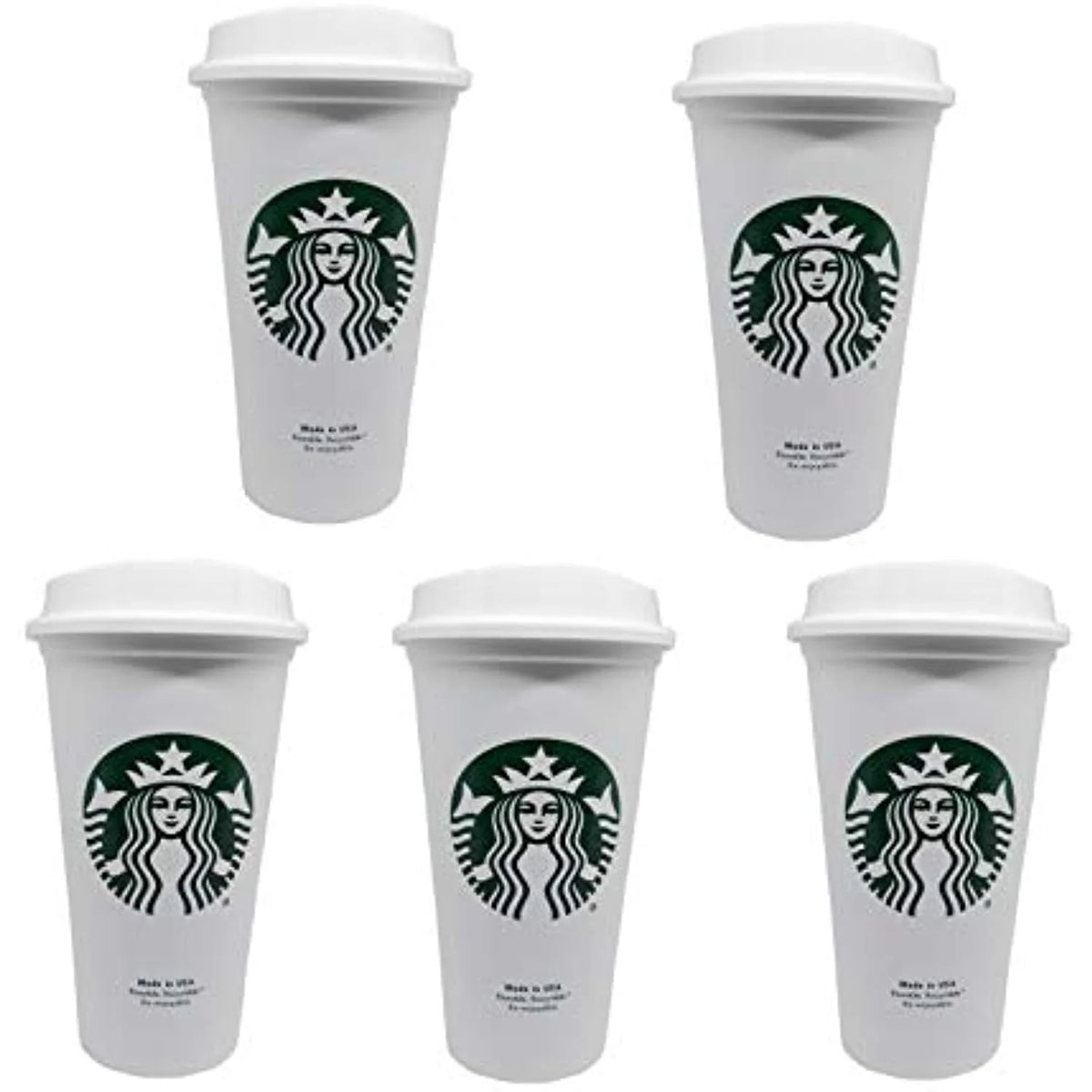 16 Oz Reusable Travel Cup 5 Pack F788475