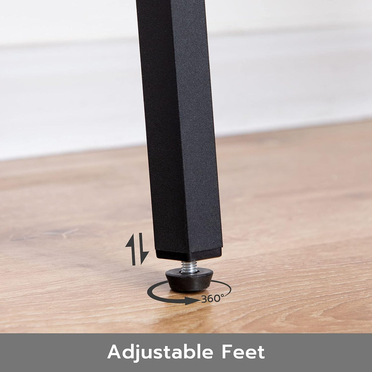 Rustic Brown Stackable End Table with Metal Frame J89407