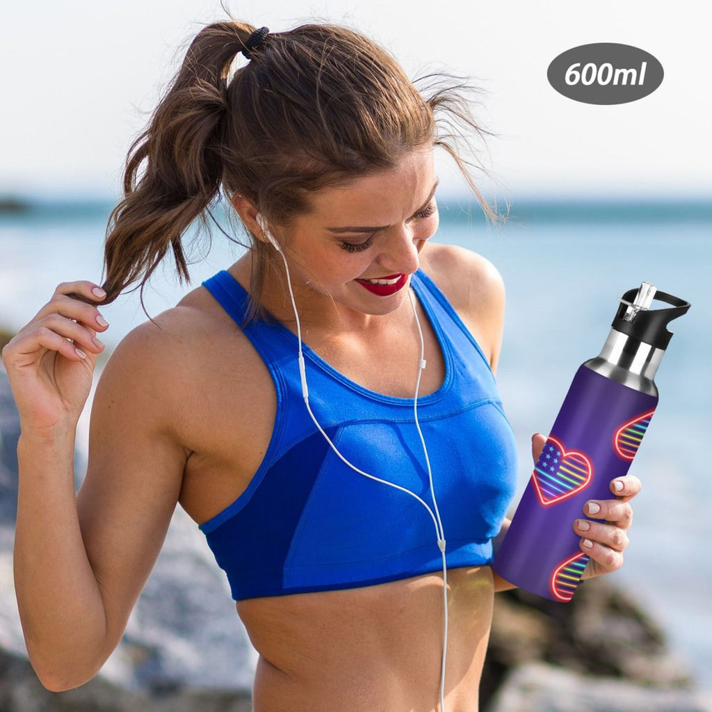 Stainless Steel Insulated Water Bottle with Straw Lid X71370