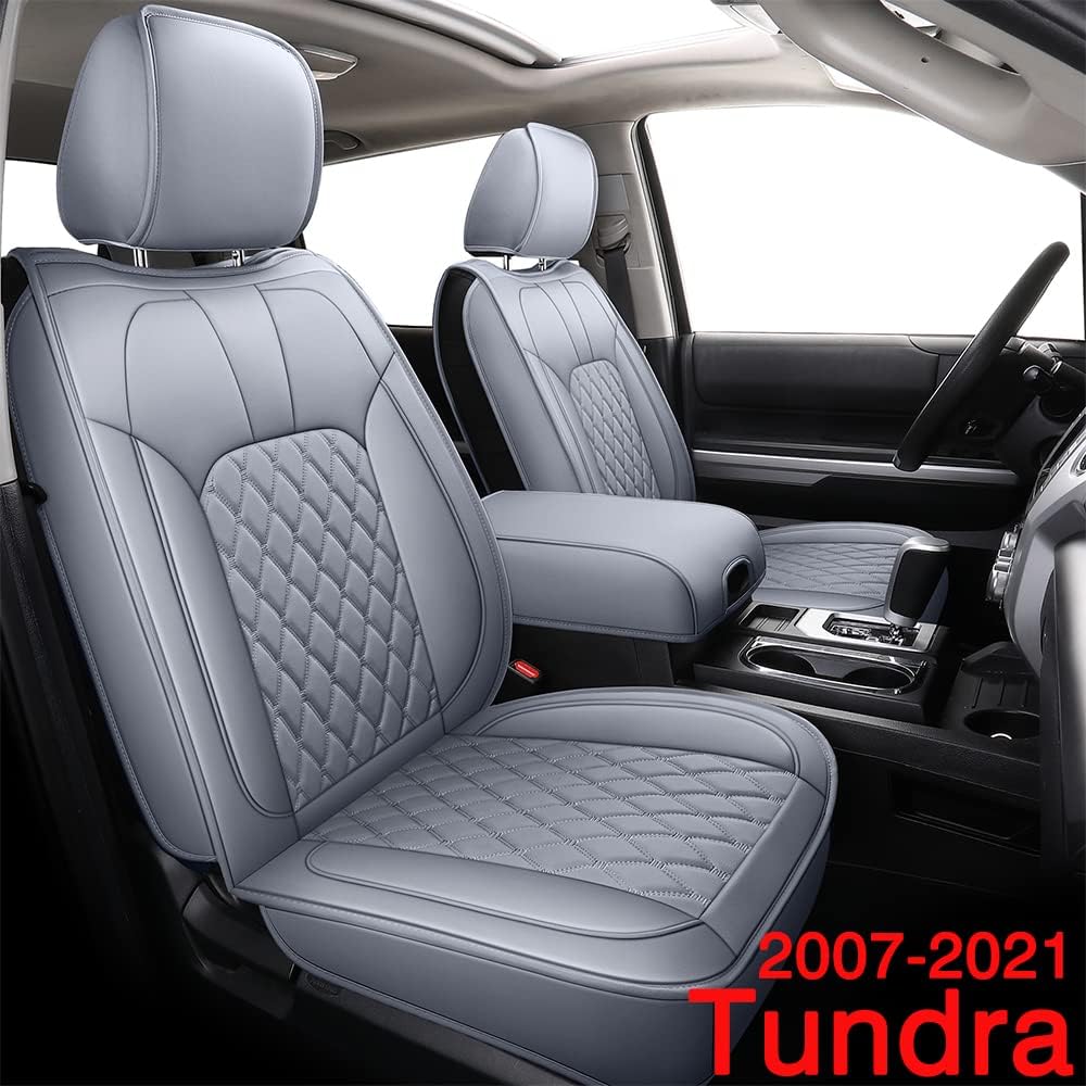 Black Water Proof Faux Leather Front Car Seat Covers R2178