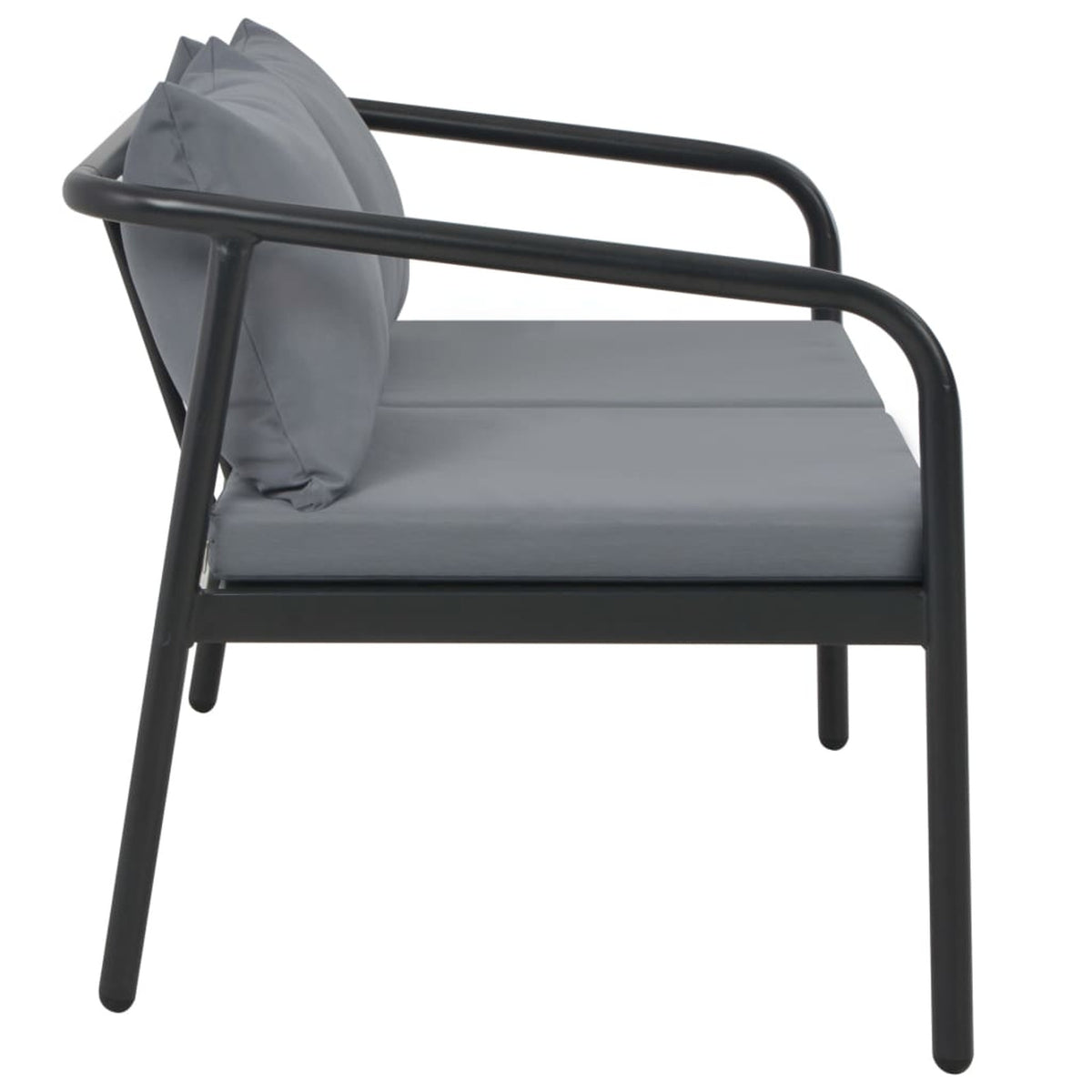 Gray 2 Seater Patio Sofa with Cushions M69282