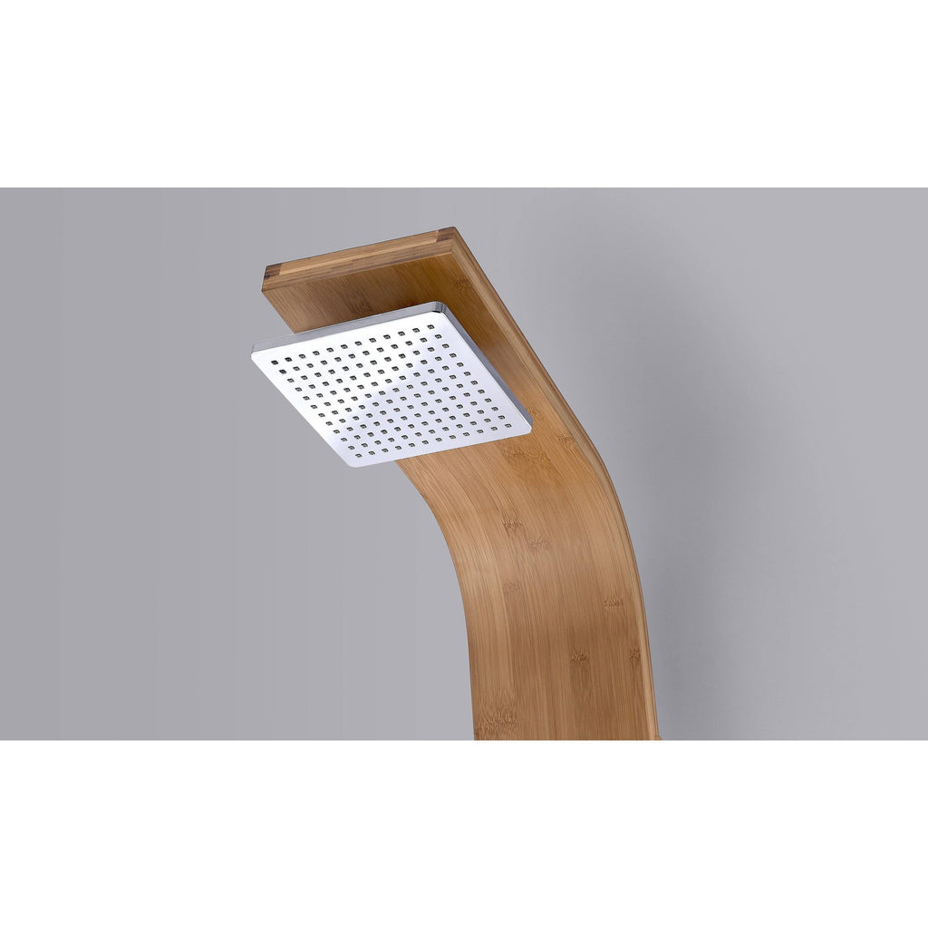 Full Body Shower Panel System with Heavy Rain Shower and Spray Wand D5832
