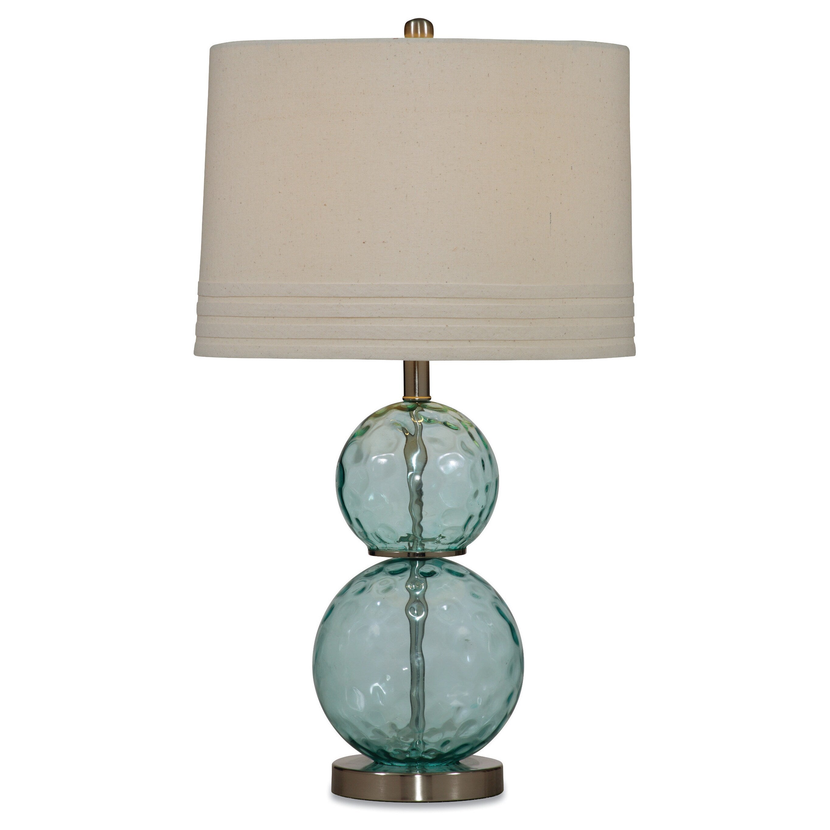 Blue Green Glass Table Lamp P766