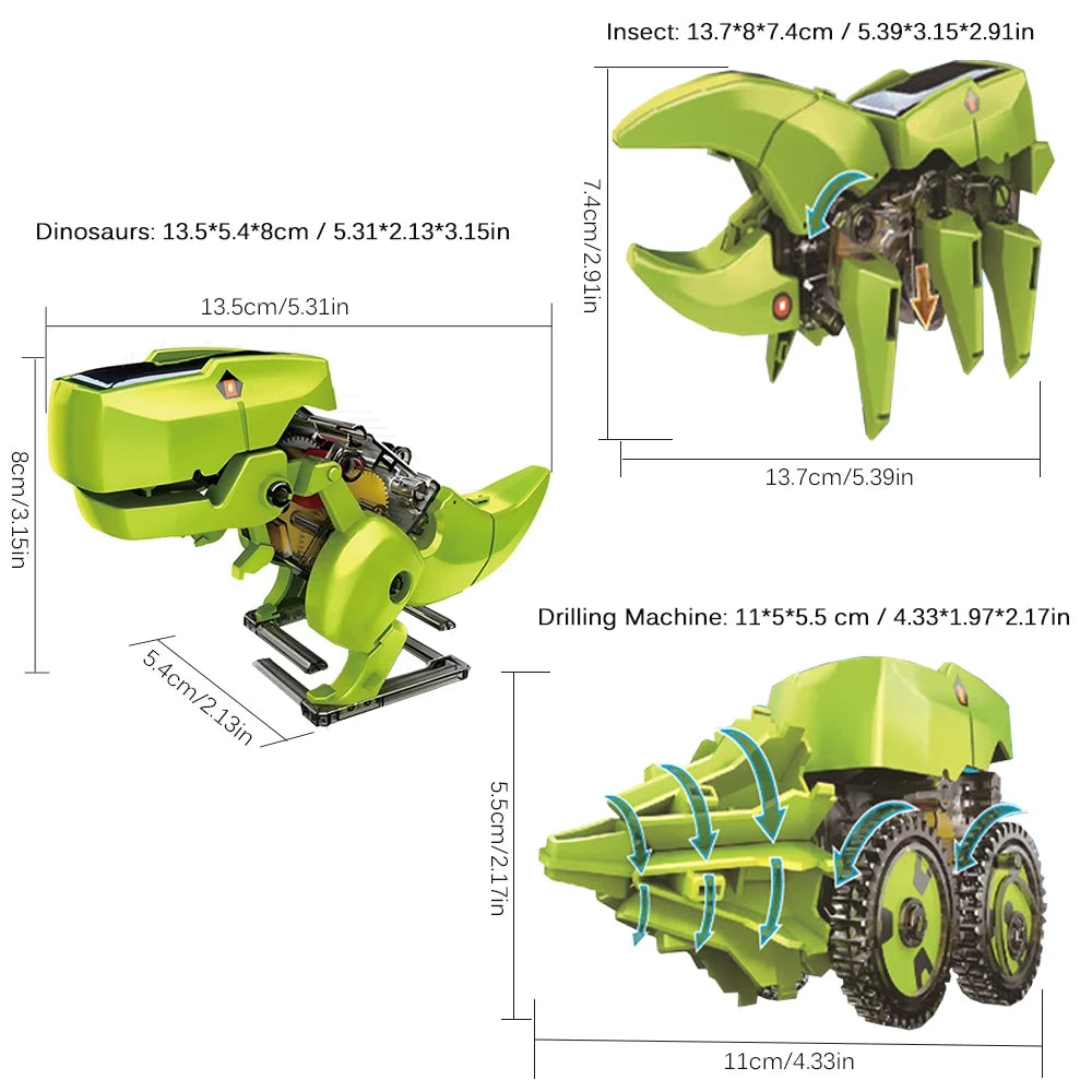 3 in 1 Solar Robot DIY STEM Science Toy Assembly Model V45426