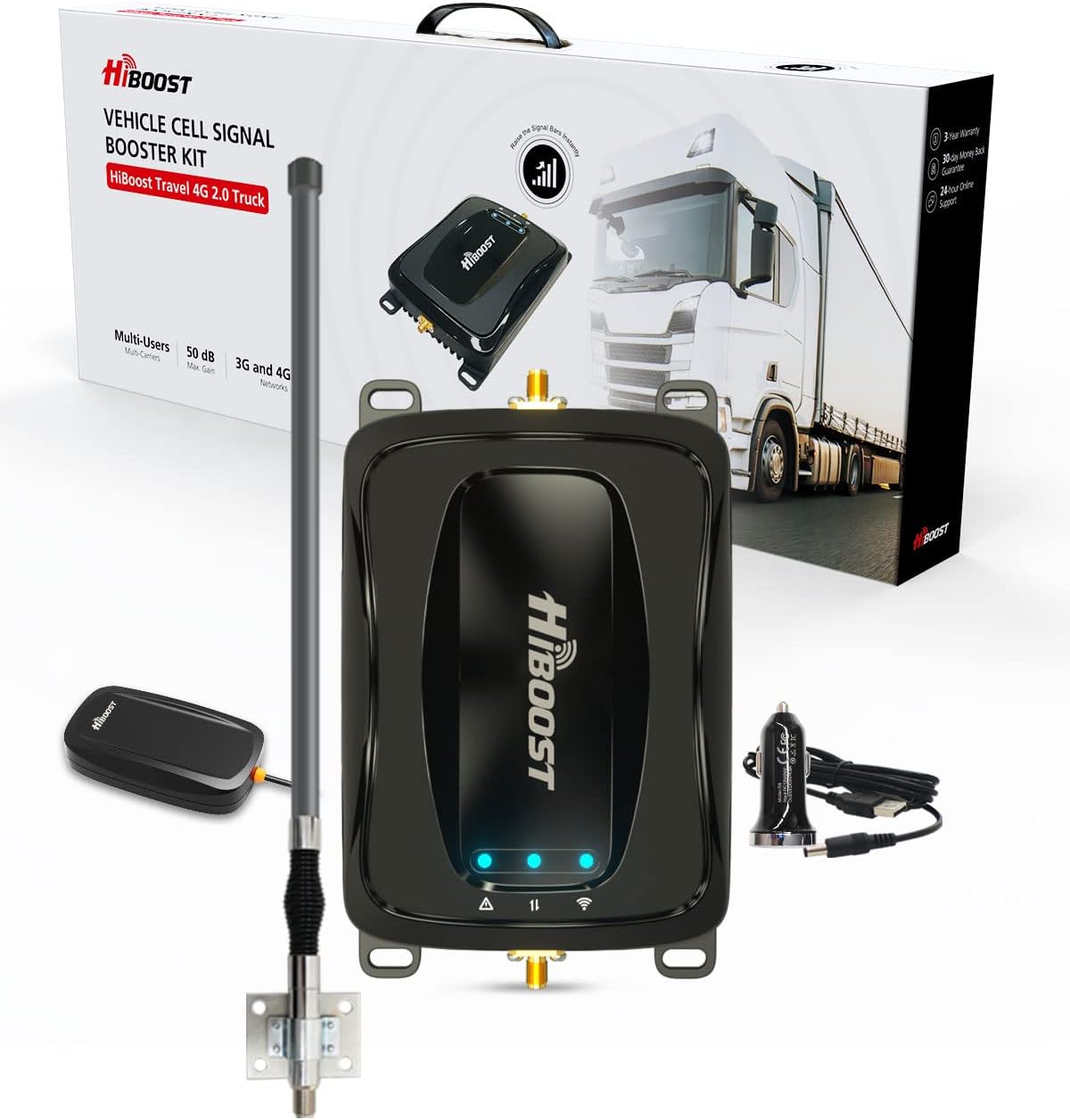 Cell Signal Booster for RV with Omni-Directional Roof Antenna P89804