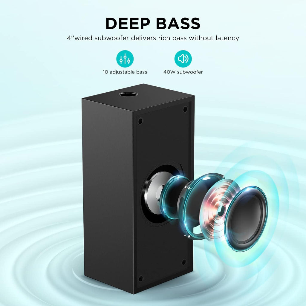 2.1 Slim Sound Bar with Subwoofer, Pack of 2 R2794