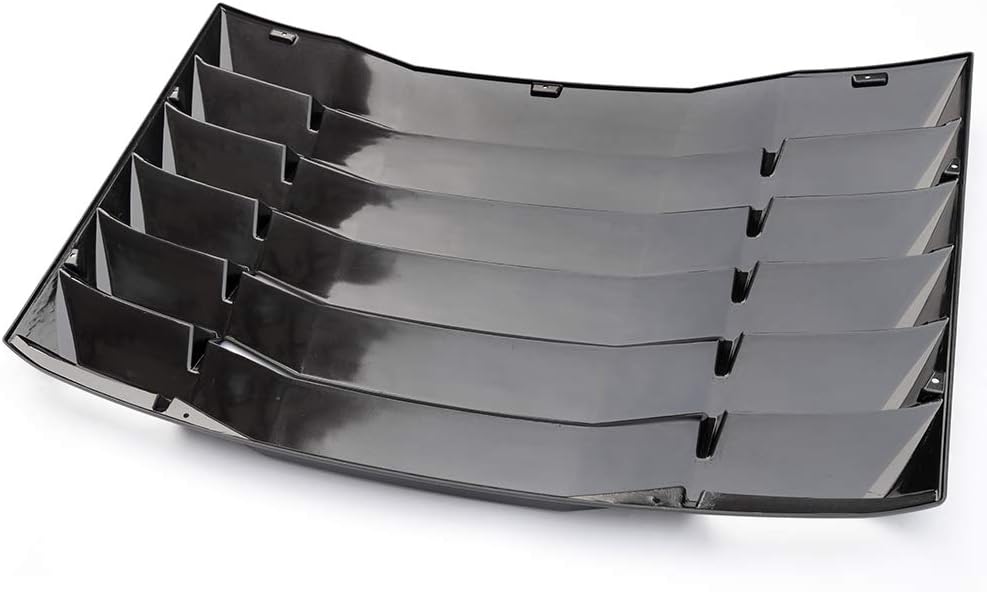 Matte Black Rear Window Louvers for Chevy Camaro T6898