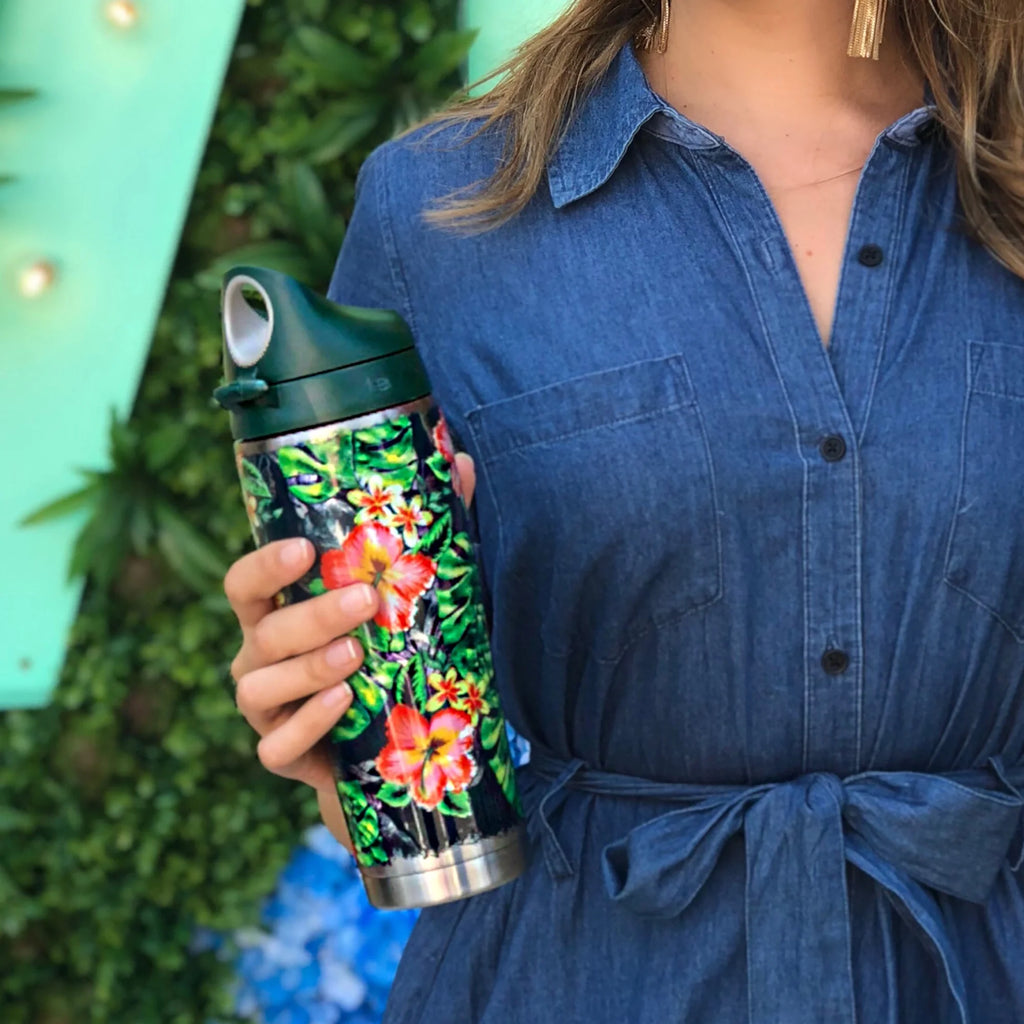 24 oz Stainless Steel Water Bottle with lid X28872