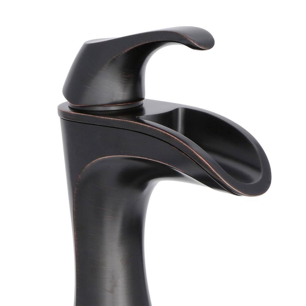 Brea 4 in. Centerset Single-Handle Bathroom Faucet in Tuscan Bronze E185901