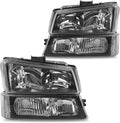 Chrome Headlight Assembly for 2003-2006 Chevy Avalanche Silverado 1500 2500 3500 R3038