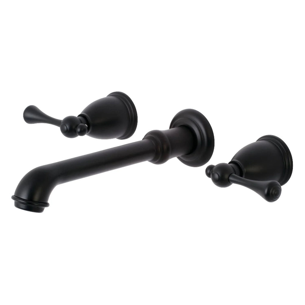 Oil Rubbed Bronze Two-Handle Wall Mount Bathroom Faucet L2971