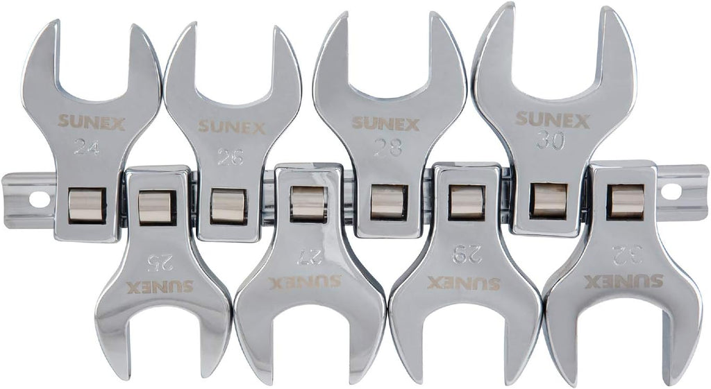 8 Piece 1/2" Dr. Jumbo Metric Crowfoot Wrench Set H267127
