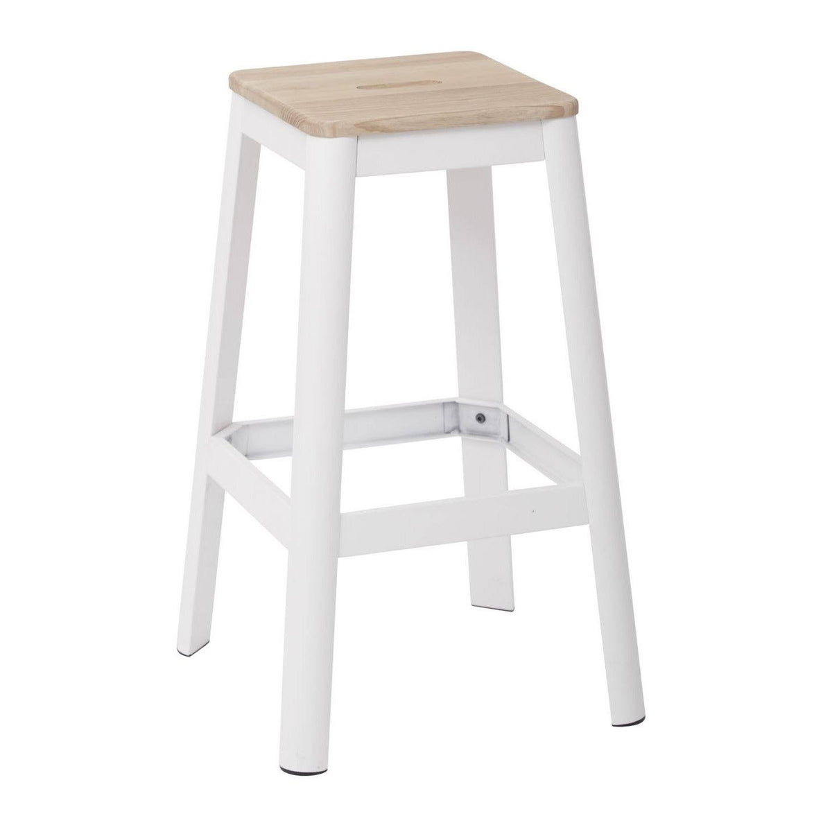 Frosted Cappuccino Metal Barstool H305