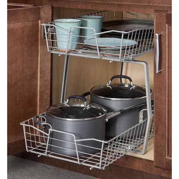 2 Tier 11-inch Wide Cabinet Organizer B22525