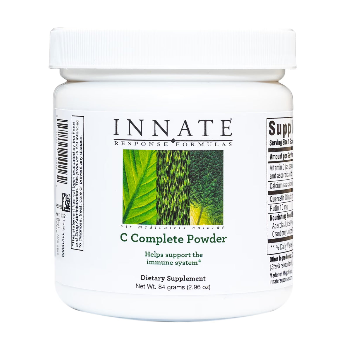 C Complete Powder Antioxidant Vitamin C Supplement Vegetarian Non-GMO 2.96 Oz. 30 Servings W14425