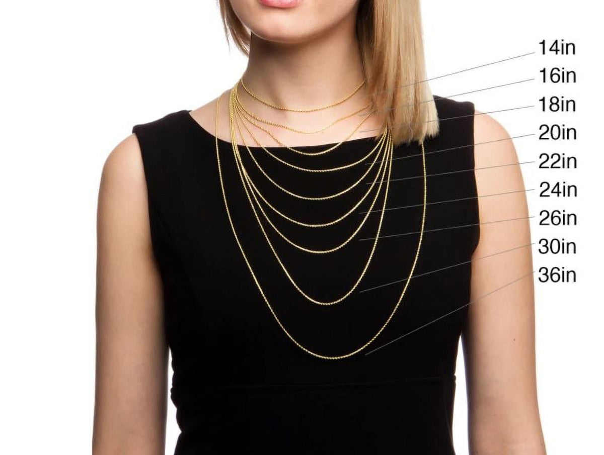14k Yellow Gold Cable Necklace (18 inches) E2445