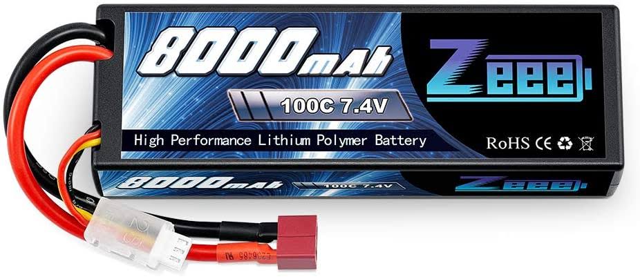 Lipo Battery 7.4V 8000mAh Hard Case with Deans T Plug C786