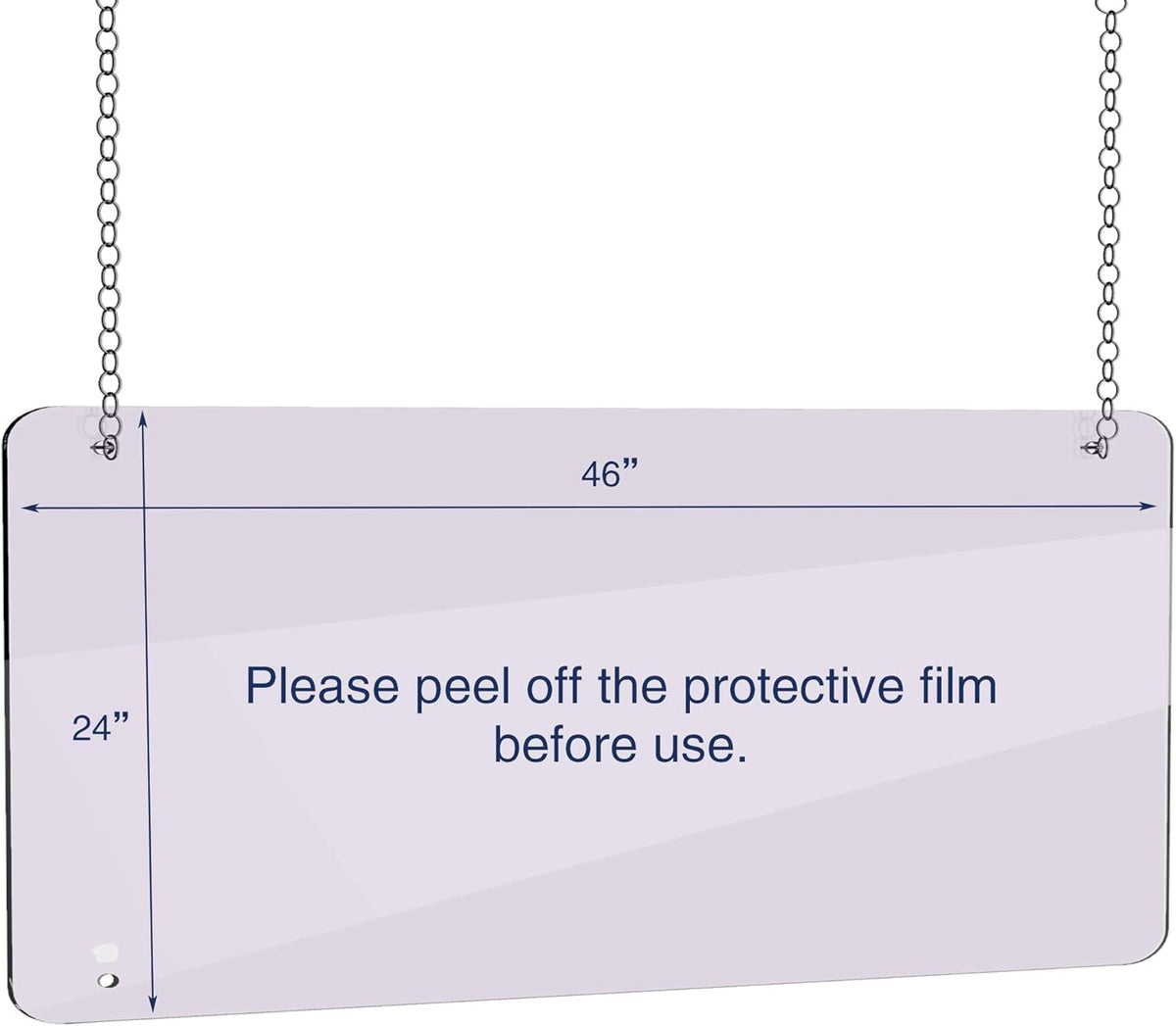 Portable Acrylic Sneeze Guard Shield, Pack of 2 E710254