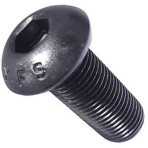 M6-1.0 x 30mm Alloy Steel Black Oxide Hex Socket Head Cap Screw, Full Thread, Quantity: 100 E333