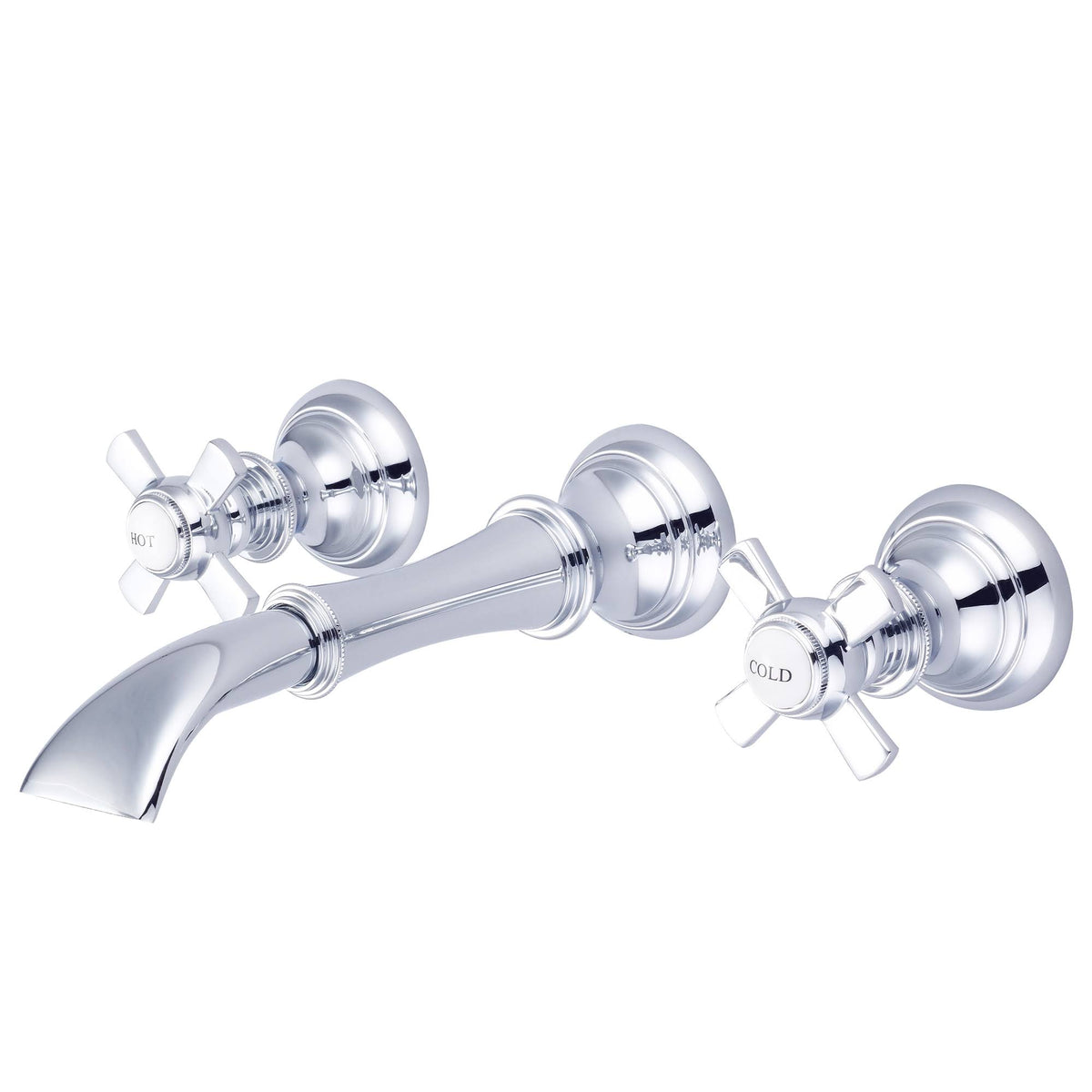 Chrome Wall-Mounted Lavatory Faucet I645865